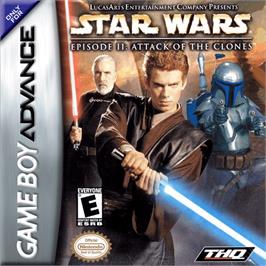 Box cover for Star Wars: Episode II - Attack of the Clones on the Nintendo Game Boy Advance.