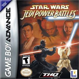 Box cover for Star Wars: Episode I - Jedi Power Battles on the Nintendo Game Boy Advance.