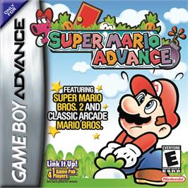 Box cover for Super Mario Advance on the Nintendo Game Boy Advance.