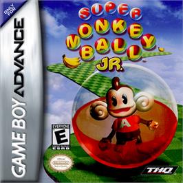 Box cover for Super Monkey Ball Jr. on the Nintendo Game Boy Advance.