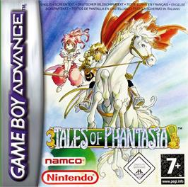 Box cover for Tales of Phantasia on the Nintendo Game Boy Advance.