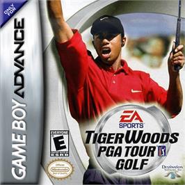 Box cover for Tiger Woods PGA Tour Golf on the Nintendo Game Boy Advance.