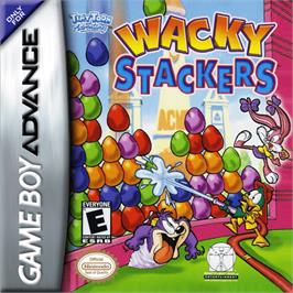 Box cover for Tiny Toon Adventures: Wacky Stackers on the Nintendo Game Boy Advance.