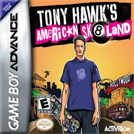 Box cover for Tony Hawk's American Sk8land on the Nintendo Game Boy Advance.