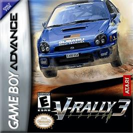 Box cover for V-Rally 3 on the Nintendo Game Boy Advance.