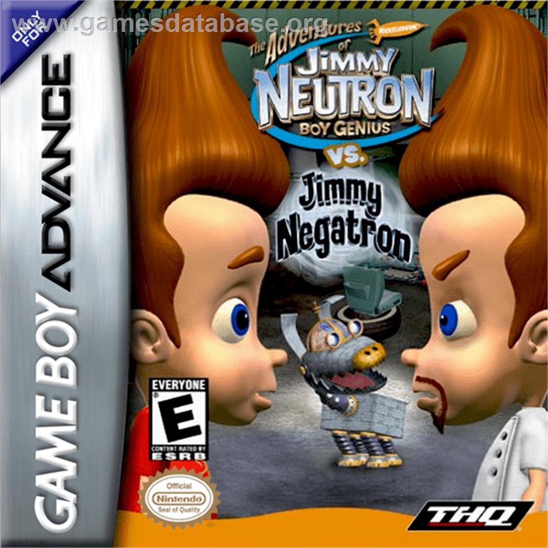 Adventures of Jimmy Neutron: Boy Genius - Jimmy Neutron Vs. Jimmy Negatron - Nintendo Game Boy Advance - Artwork - Box