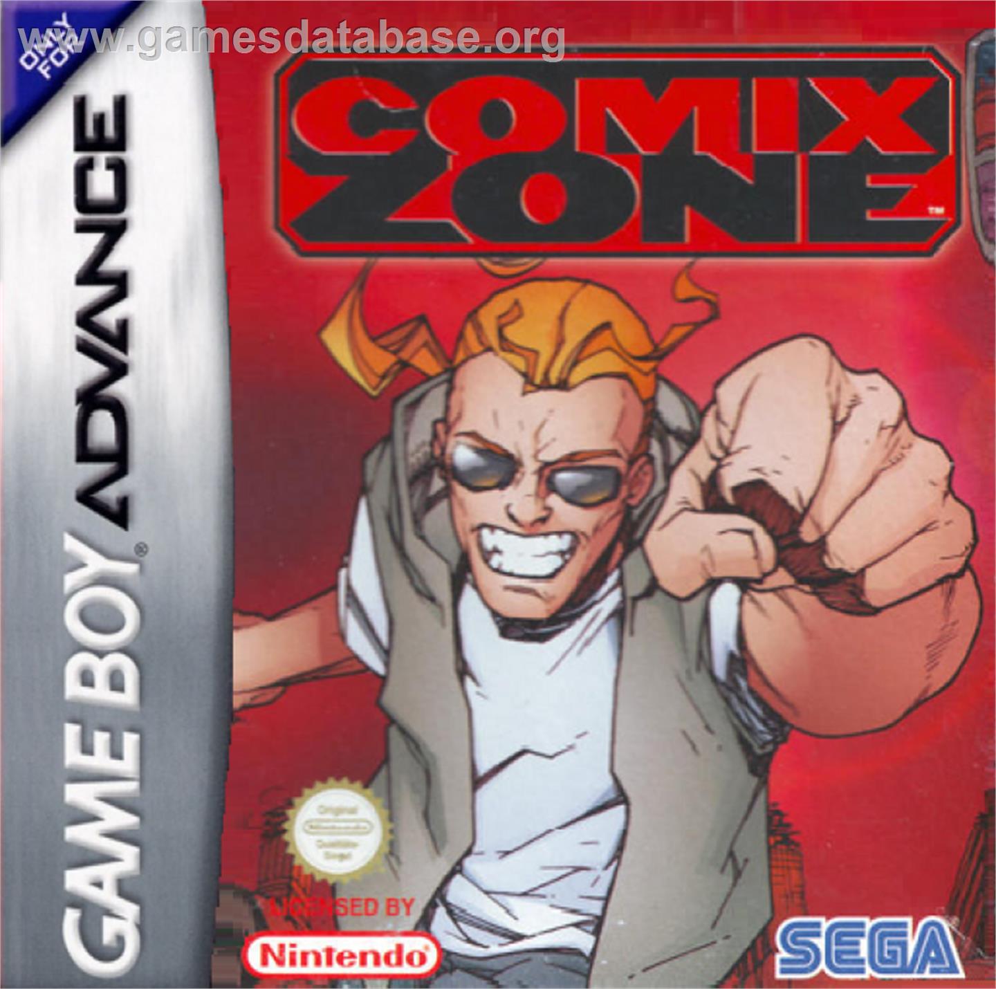 Comix Zone - Nintendo Game Boy Advance - Artwork - Box
