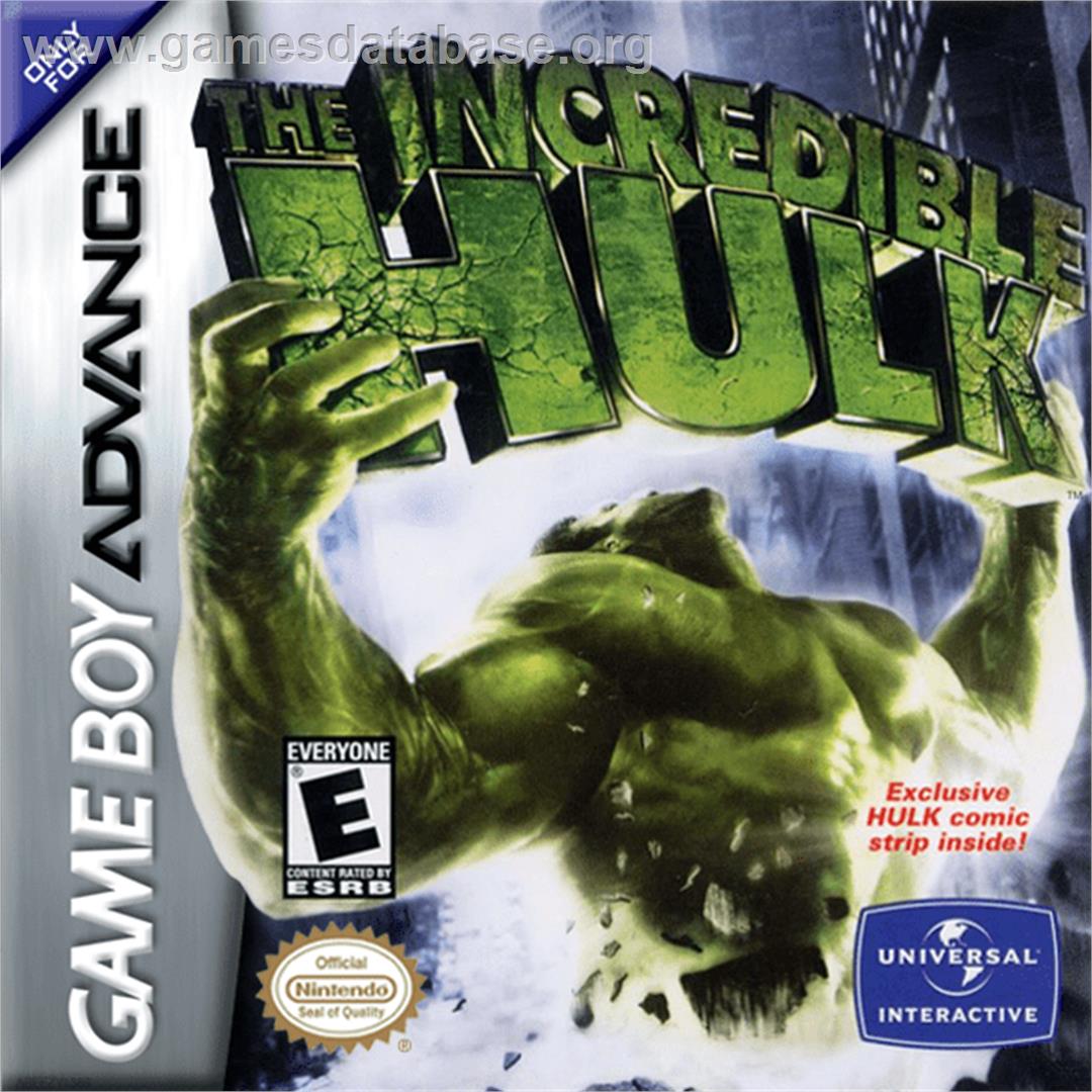 Incredible Hulk - Nintendo Game Boy Advance - Artwork - Box