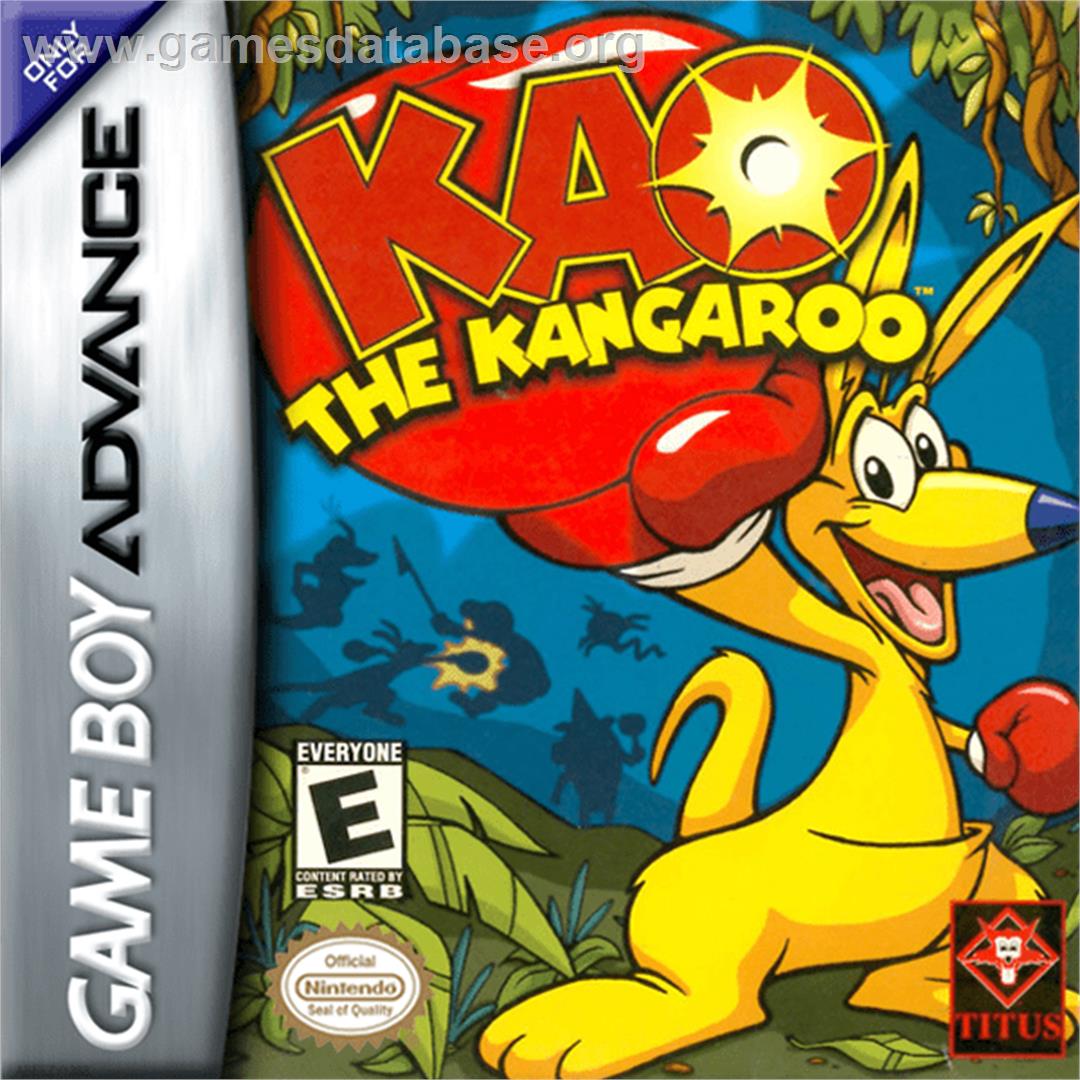 Kao the Kangaroo - Nintendo Game Boy Advance - Artwork - Box