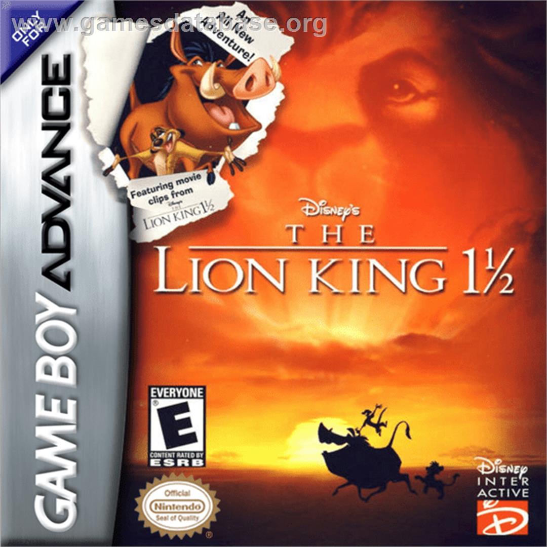 Lion King 1 ½ - Nintendo Game Boy Advance - Artwork - Box