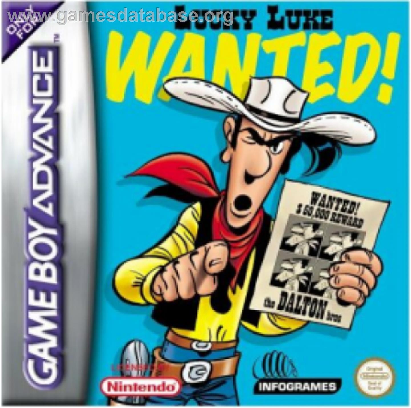 Lucky Luke: Wanted - Nintendo Game Boy Advance - Artwork - Box