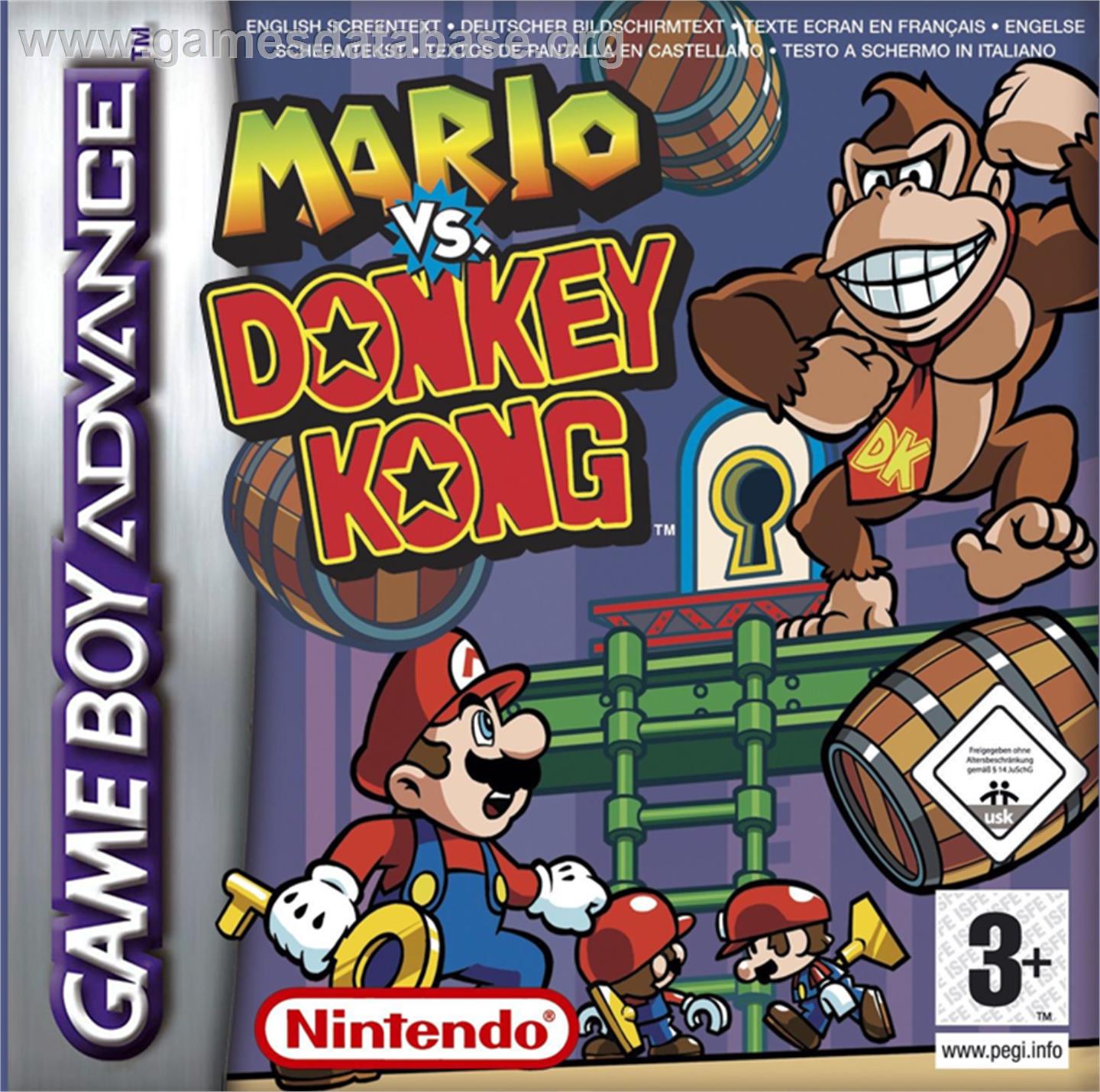 Mario vs. Donkey Kong - Nintendo Game Boy Advance - Artwork - Box