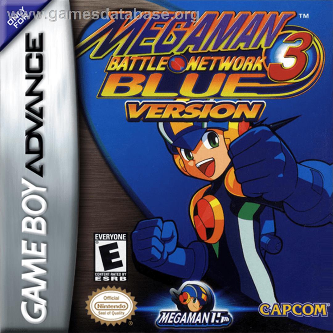 Mega Man Battle Network 3: Blue Version - Nintendo Game Boy Advance - Artwork - Box