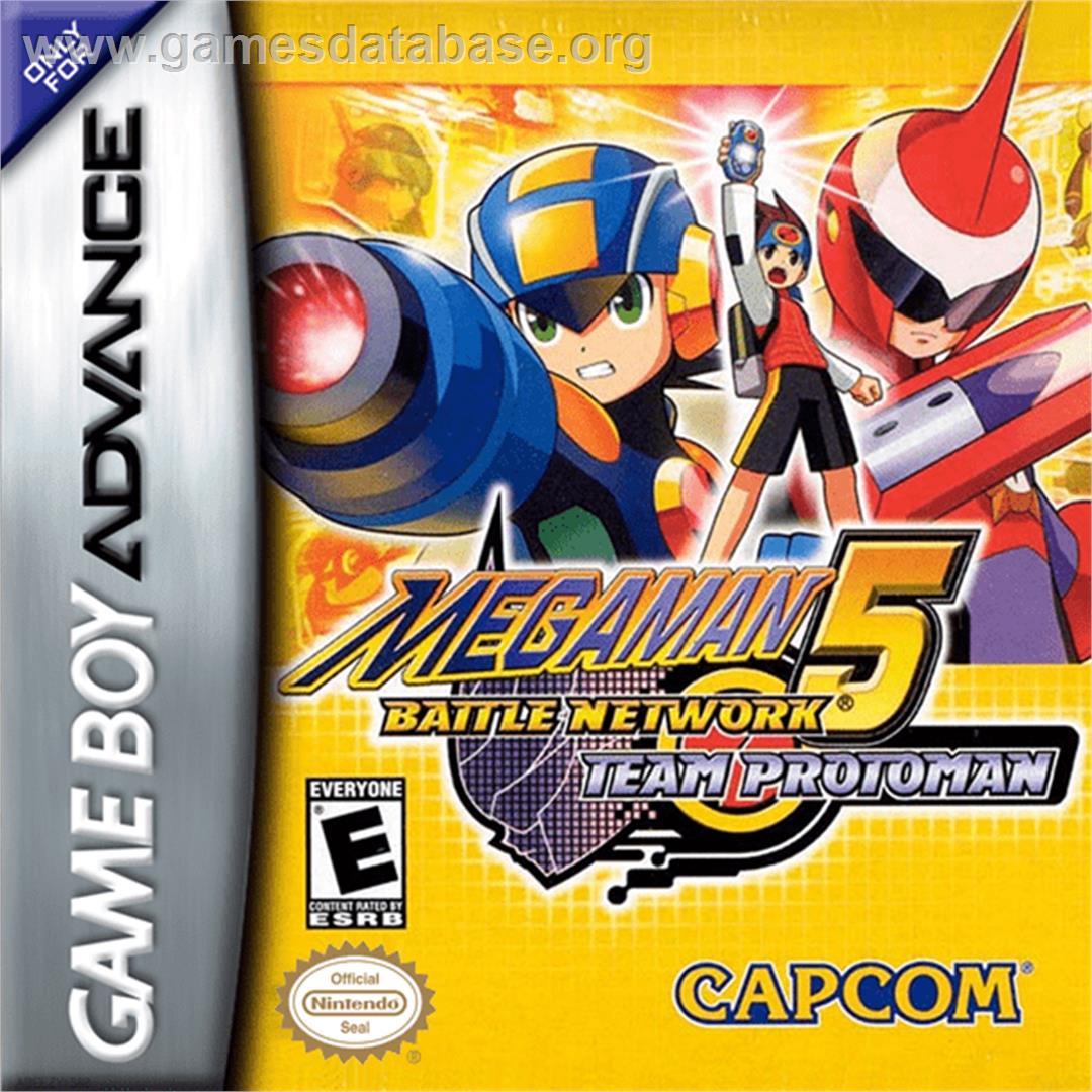 Mega Man Battle Network 5: Team Protoman - Nintendo Game Boy Advance - Artwork - Box
