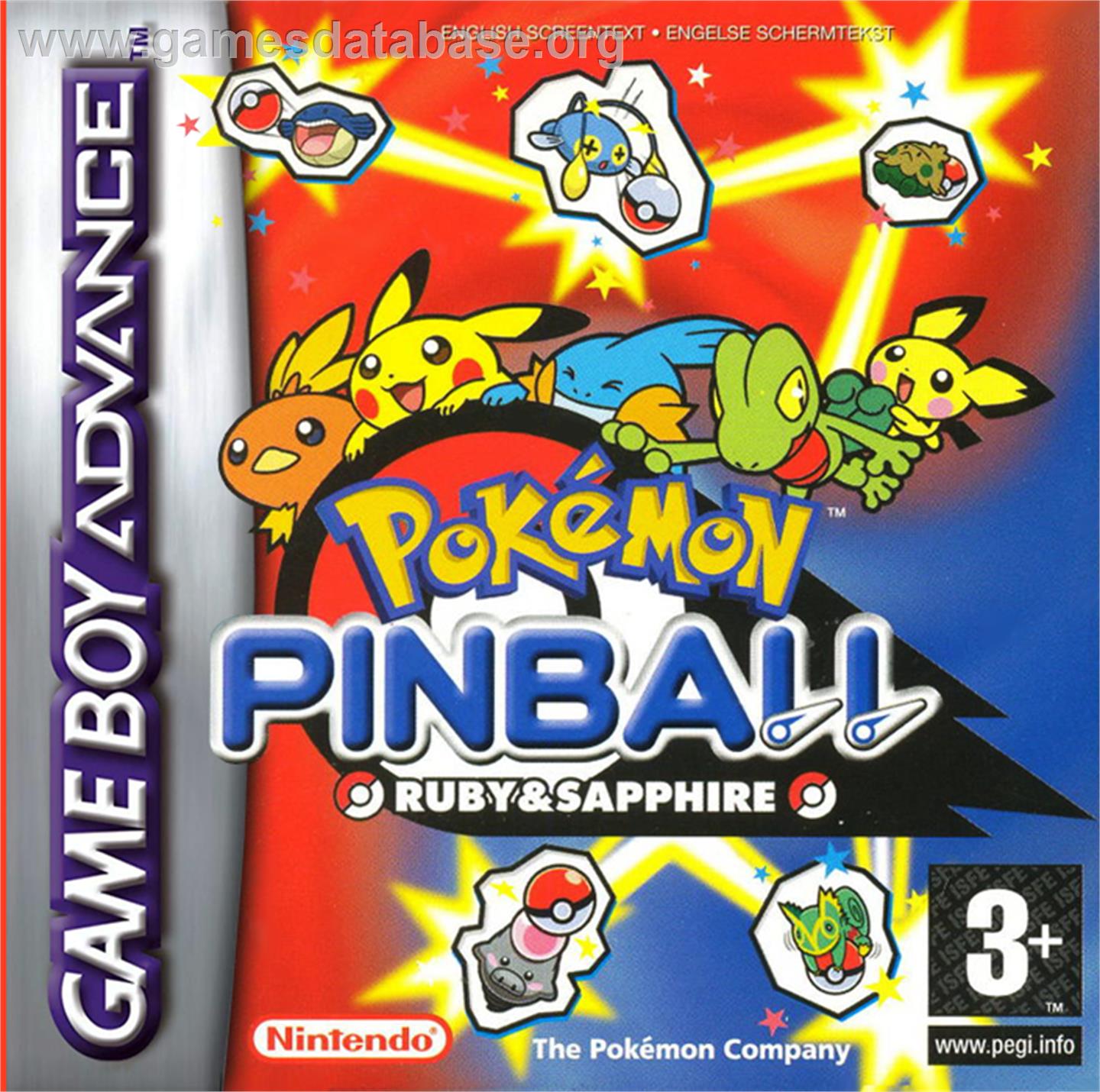 Pokemon Pinball: Ruby & Sapphire - Nintendo Game Boy Advance - Artwork - Box