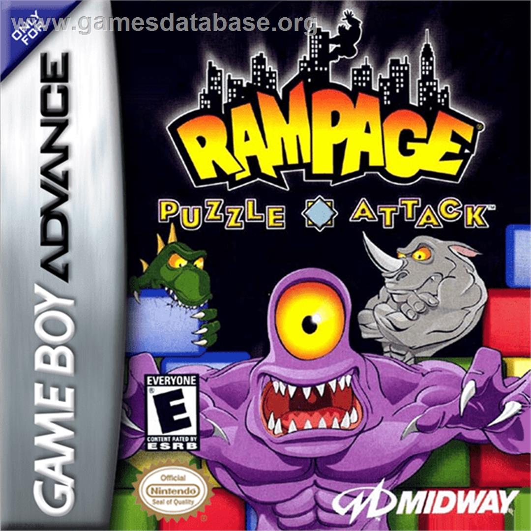 Rampage Puzzle Attack - Nintendo Game Boy Advance - Artwork - Box