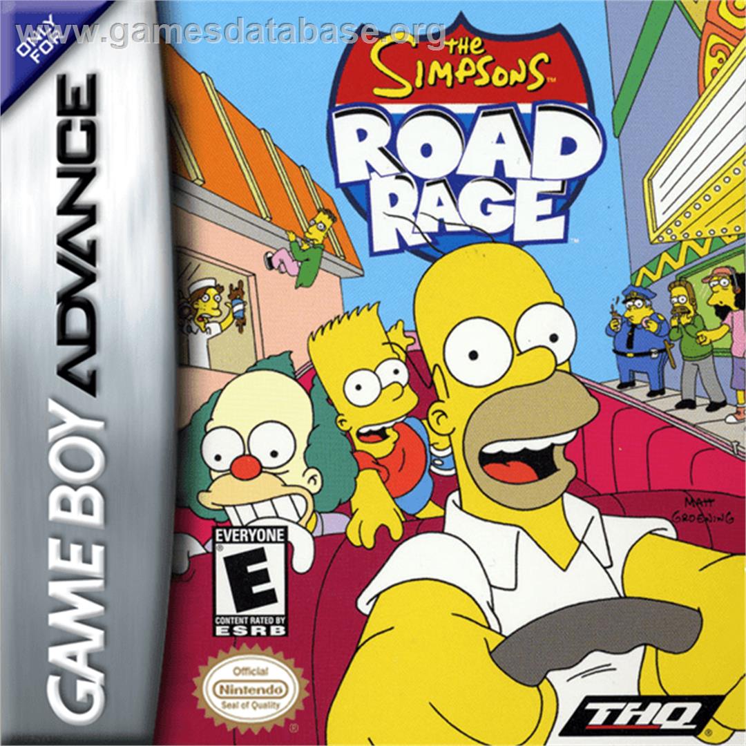 Simpsons: Road Rage - Nintendo Game Boy Advance - Artwork - Box