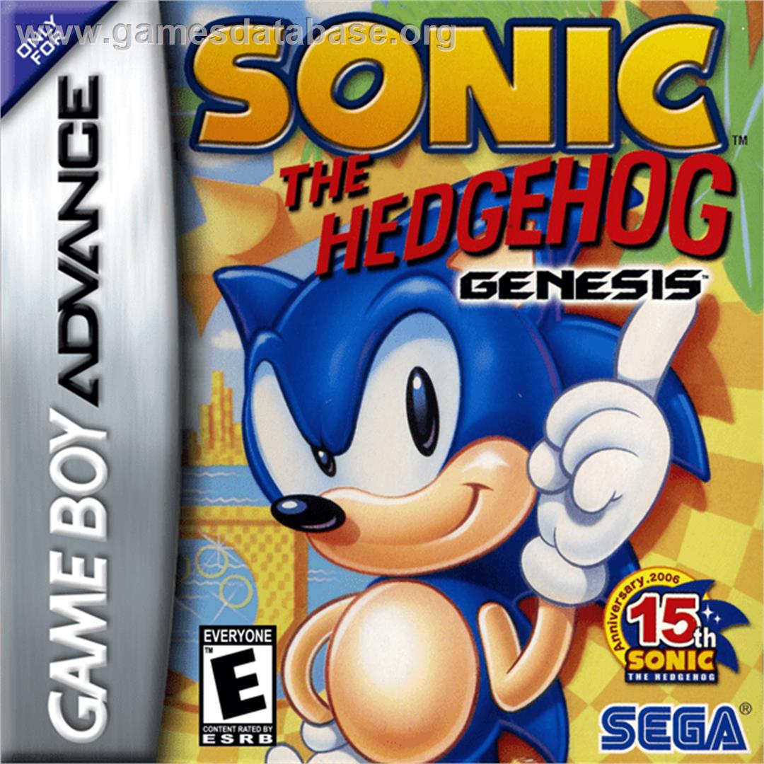 Sonic The Hedgehog - Nintendo Game Boy Advance - Artwork - Box