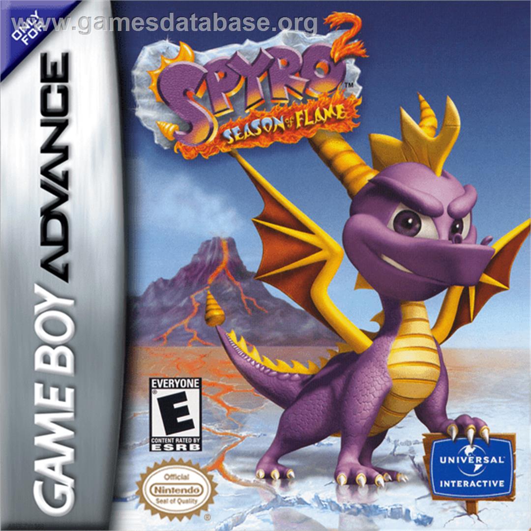 Spyro 2: Season of Flame - Nintendo Game Boy Advance - Artwork - Box