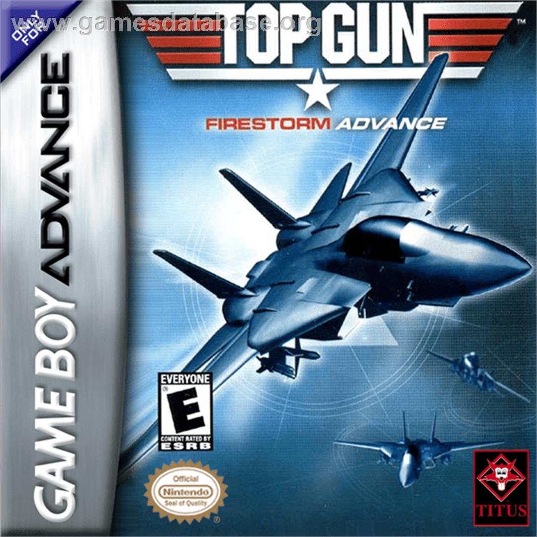Top Gun: Firestorm - Nintendo Game Boy Advance - Artwork - Box