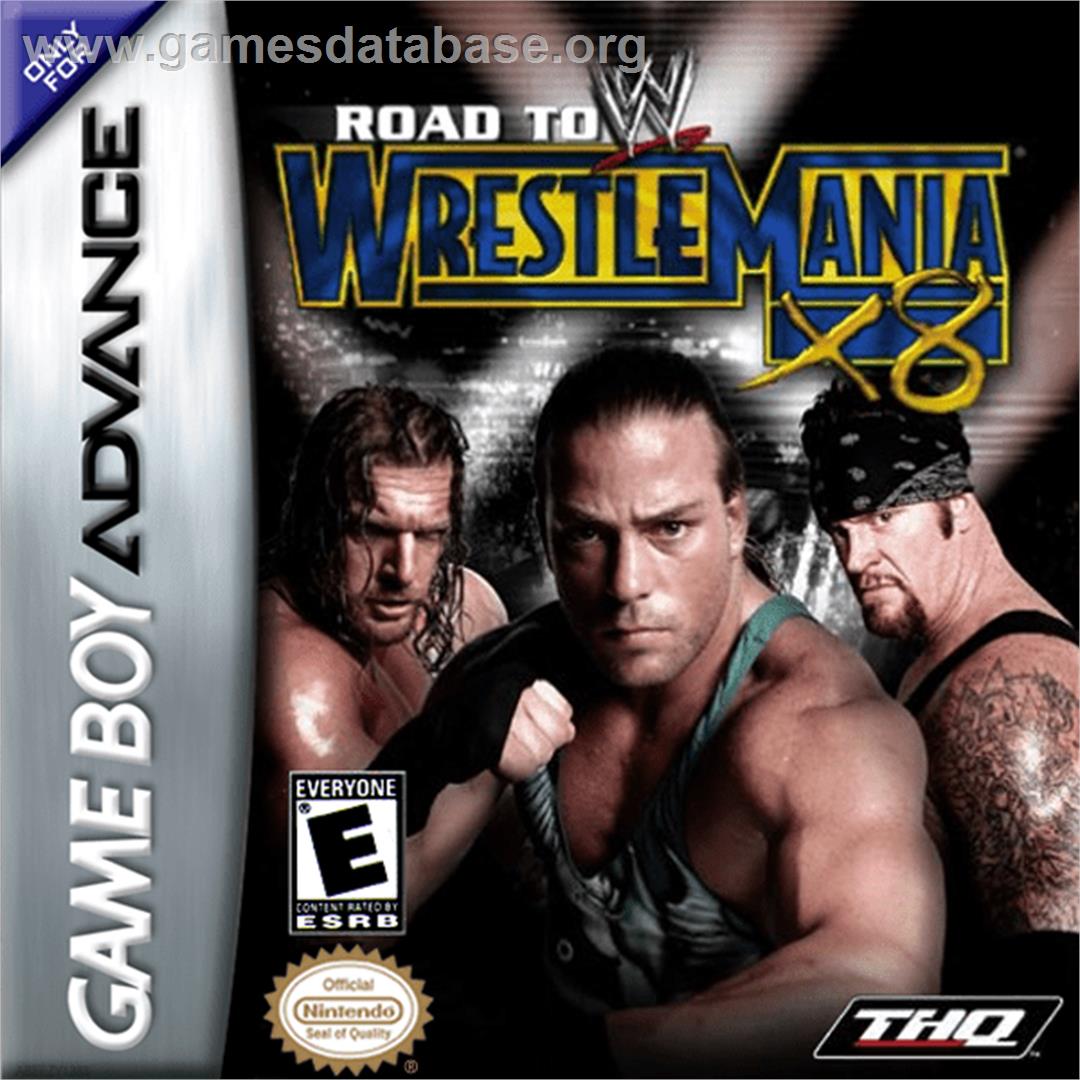 WWE Road to Wrestlemania X8 - Nintendo Game Boy Advance - Artwork - Box