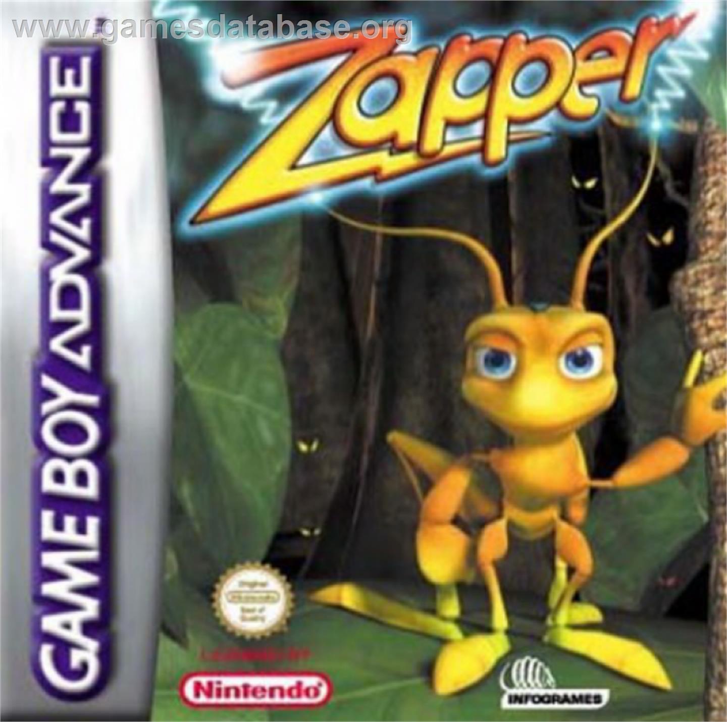 Zapper: One Wicked Cricket - Nintendo Game Boy Advance - Artwork - Box