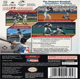 Box back cover for All-Star Baseball 2003 on the Nintendo Game Boy Advance.