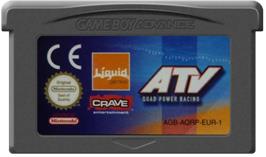 Cartridge artwork for ATV: Quad Power Racing on the Nintendo Game Boy Advance.