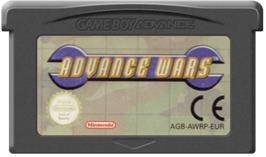 Cartridge artwork for Advance Wars on the Nintendo Game Boy Advance.