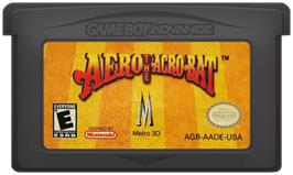 Cartridge artwork for Aero the Acro-Bat: Rascal Rival Revenge on the Nintendo Game Boy Advance.