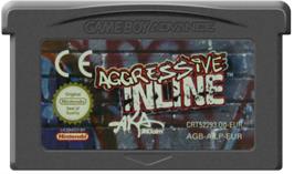 Cartridge artwork for Aggressive Inline on the Nintendo Game Boy Advance.