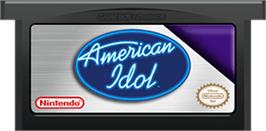 Cartridge artwork for American Idol on the Nintendo Game Boy Advance.