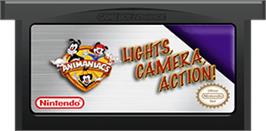 Cartridge artwork for Animaniacs: Lights, Camera, Action on the Nintendo Game Boy Advance.
