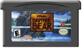 Cartridge artwork for Brother Bear on the Nintendo Game Boy Advance.