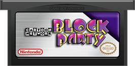 Cartridge artwork for Cartoon Network Block Party on the Nintendo Game Boy Advance.