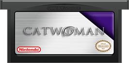 Cartridge artwork for Catwoman on the Nintendo Game Boy Advance.