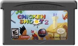 Cartridge artwork for Chicken Shoot 2 on the Nintendo Game Boy Advance.