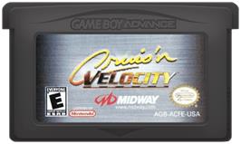 Cartridge artwork for Cruis'n Velocity on the Nintendo Game Boy Advance.