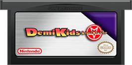 Cartridge artwork for DemiKids: Light Version on the Nintendo Game Boy Advance.