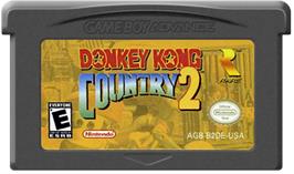 Cartridge artwork for Donkey Kong Country 2: Diddy's Kong Quest on the Nintendo Game Boy Advance.