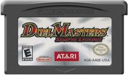 Cartridge artwork for Duel Masters Sempai Legends on the Nintendo Game Boy Advance.