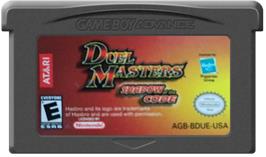 Cartridge artwork for Duel Masters Shadow of the Code on the Nintendo Game Boy Advance.