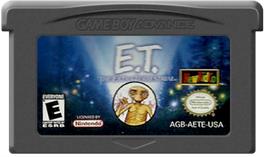 Cartridge artwork for E.T. The Extra-Terrestrial on the Nintendo Game Boy Advance.