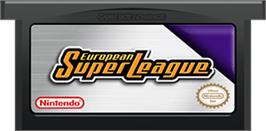 Cartridge artwork for European Super League on the Nintendo Game Boy Advance.