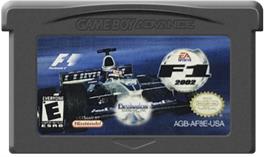 Cartridge artwork for F1 2002 on the Nintendo Game Boy Advance.