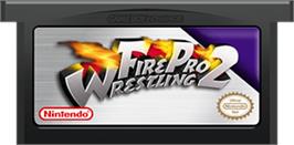 Cartridge artwork for Fire Pro Wrestling 2 on the Nintendo Game Boy Advance.