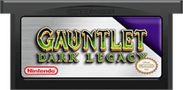 Cartridge artwork for Gauntlet Dark Legacy on the Nintendo Game Boy Advance.