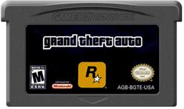 Cartridge artwork for Grand Theft Auto Advance on the Nintendo Game Boy Advance.