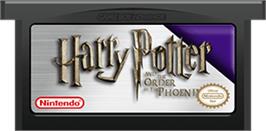 Cartridge artwork for Harry Potter and the Order of the Phoenix on the Nintendo Game Boy Advance.