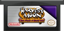 Cartridge artwork for Harvest Moon: More Friends of Mineral Town on the Nintendo Game Boy Advance.